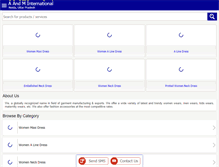 Tablet Screenshot of indian-garment-exporter.com